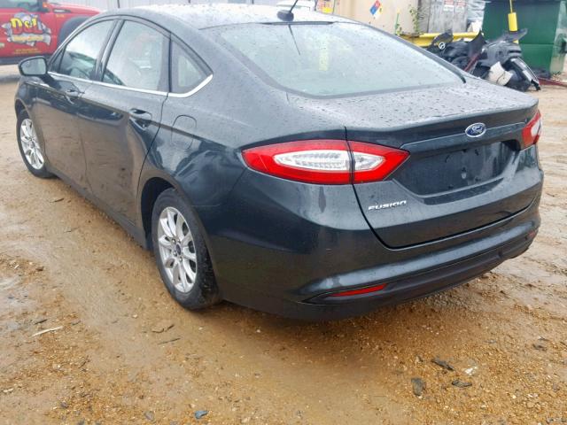 3FA6P0G79GR212274 - 2016 FORD FUSION S GRAY photo 3