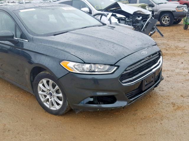 3FA6P0G79GR212274 - 2016 FORD FUSION S GRAY photo 9