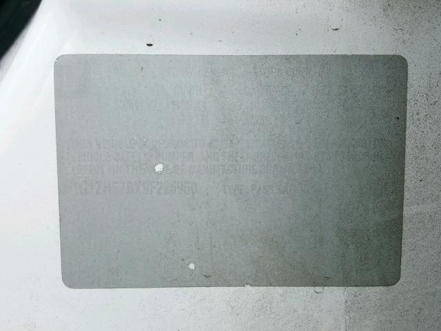 1G1ZH57BX9F226960 - 2009 CHEVROLET MALIBU 1LT 白色 照片 10