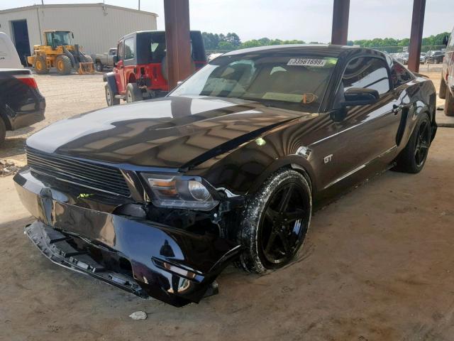 1ZVBP8CH7A5118567 - 2010 FORD MUSTANG GT BLACK photo 2