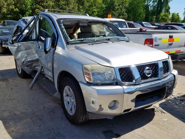 5N1BA08A77N717653 - 2007 NISSAN ARMADA SE SILVER photo 1