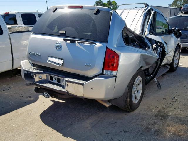 5N1BA08A77N717653 - 2007 NISSAN ARMADA SE SILVER photo 4