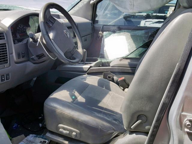 5N1BA08A77N717653 - 2007 NISSAN ARMADA SE SILVER photo 5