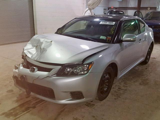 JTKJF5C71B3002262 - 2011 TOYOTA SCION TC SILVER photo 2