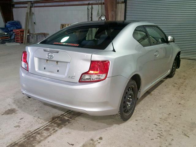 JTKJF5C71B3002262 - 2011 TOYOTA SCION TC SILVER photo 4