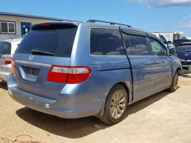 5FNRL38806B106680 - 2006 HONDA ODYSSEY TO BLUE photo 4