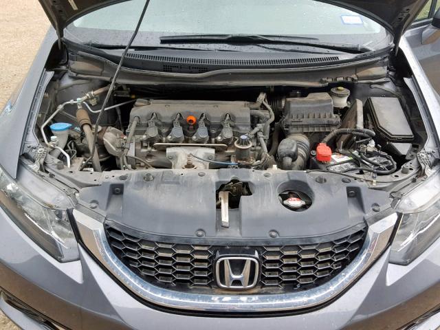 19XFB2F95DE030002 - 2013 HONDA CIVIC EXL GRAY photo 7