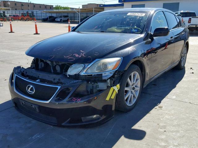 JTHBH96S465010832 - 2006 LEXUS GS 300 BLACK photo 2