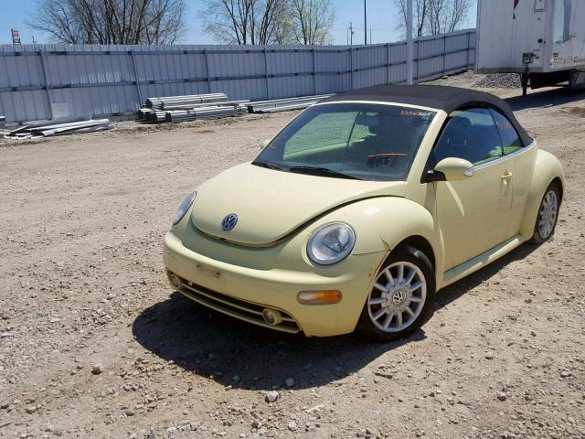 3VWCM21Y64M300871 - 2004 VOLKSWAGEN NEW BEETLE Sarı foto 2