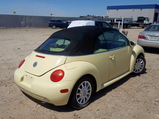 3VWCM21Y64M300871 - 2004 VOLKSWAGEN NEW BEETLE Sarı foto 4