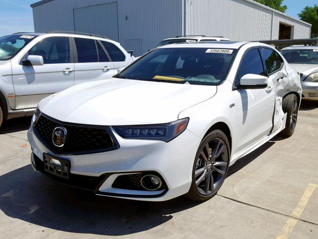 19UUB2F67JA012985 - 2018 ACURA TLX TECH+A WHITE photo 2