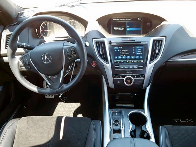 19UUB2F67JA012985 - 2018 ACURA TLX TECH+A WHITE photo 9