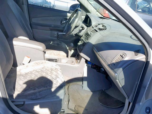 1G1ZS62875F222202 - 2005 CHEVROLET MALIBU MAX ვერცხლისფერი ფოტო 5