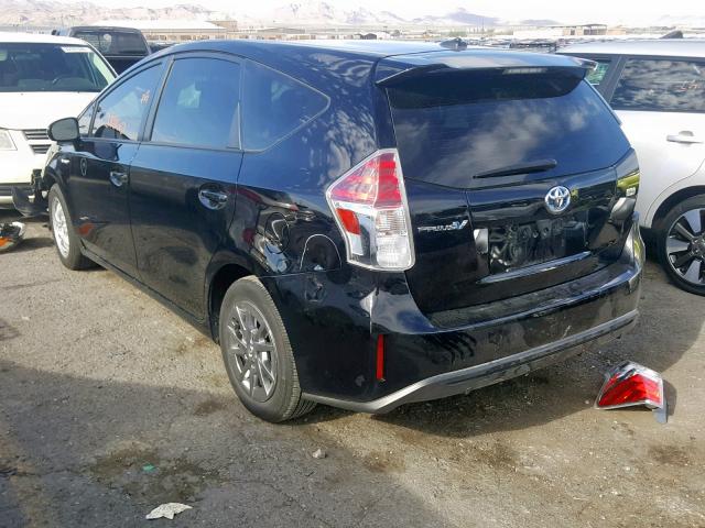 JTDZN3EUXGJ046509 - 2016 TOYOTA PRIUS V BLACK photo 3