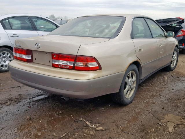 JT8BF28G910341403 - 2001 LEXUS ES 300 GOLD photo 4