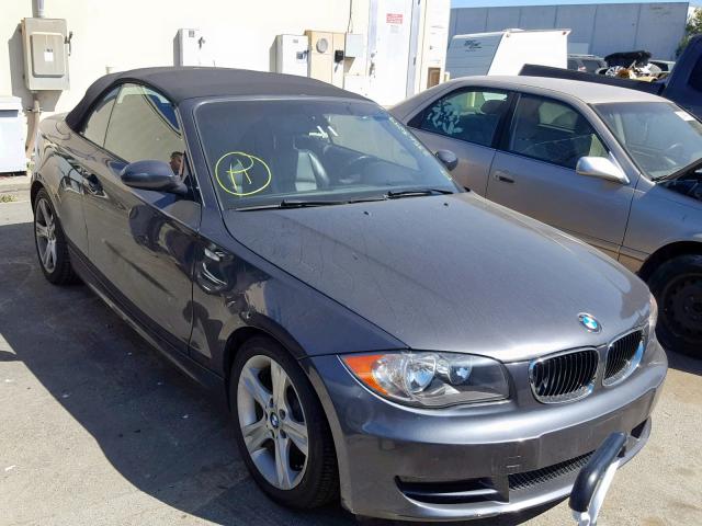 WBAUN13588VH77573 - 2008 BMW 128 I GRAY photo 1