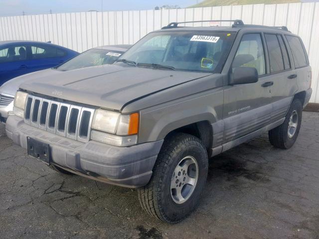 1J4GZ58S8WC167585 - 1998 JEEP GRAND CHER TAN photo 2