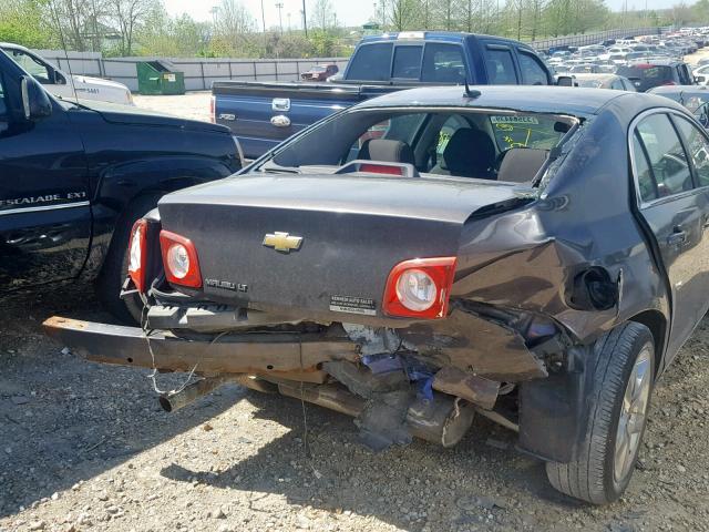 1G1ZC5EB8A4148504 - 2010 CHEVROLET MALIBU 1LT ნაცრისფერი ფოტო 9