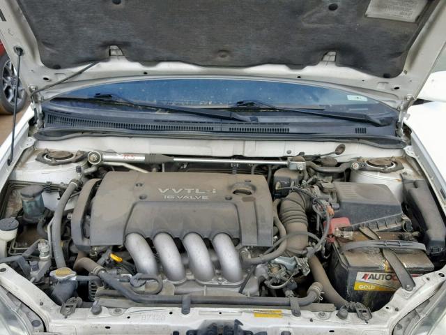 2T1BY32E65C354498 - 2005 TOYOTA COROLLA XR WHITE photo 7