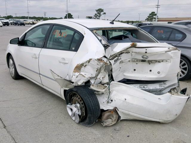 3N1AB6AP2BL699749 - 2011 NISSAN SENTRA 2.0 WHITE photo 3