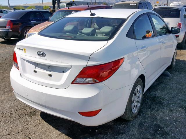 KMHCT4AE9HU220419 - 2017 HYUNDAI ACCENT SE WHITE photo 4