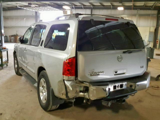 5N1AA08CX7N722102 - 2007 NISSAN ARMADA SE SILVER photo 3