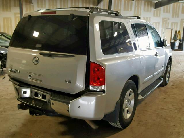 5N1AA08CX7N722102 - 2007 NISSAN ARMADA SE SILVER photo 4