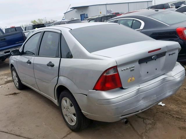 1FAFP34N67W119469 - 2007 FORD FOCUS ZX4 GRAY photo 3