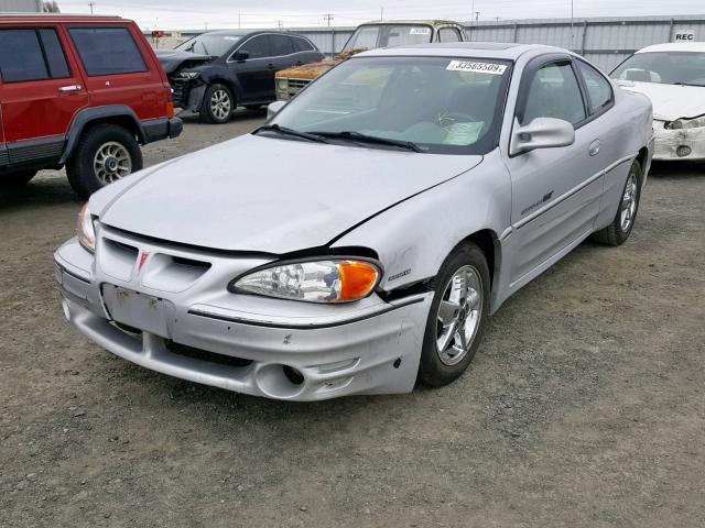 1G2NV12E01M574358 - 2001 PONTIAC GRAND AM G SILVER photo 2