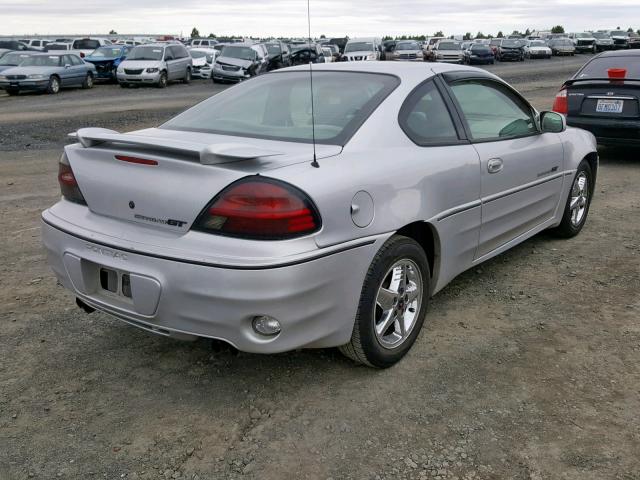 1G2NV12E01M574358 - 2001 PONTIAC GRAND AM G SILVER photo 4