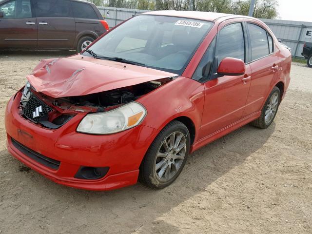 JS2YC415885108351 - 2008 SUZUKI SX4 CONVEN RED photo 2