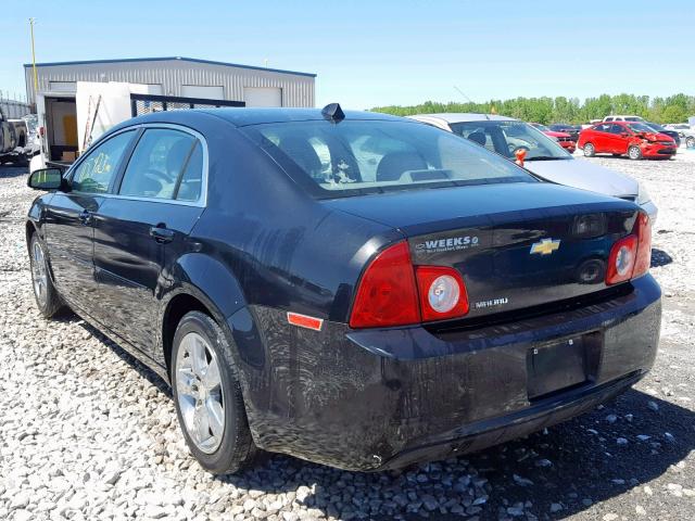1G1ZB5E02CF106483 - 2012 CHEVROLET MALIBU LS BLACK photo 3
