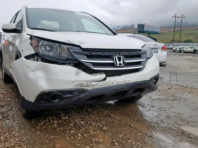 5J6RM4H77CL039783 - 2012 HONDA CR-V EXL WHITE photo 9