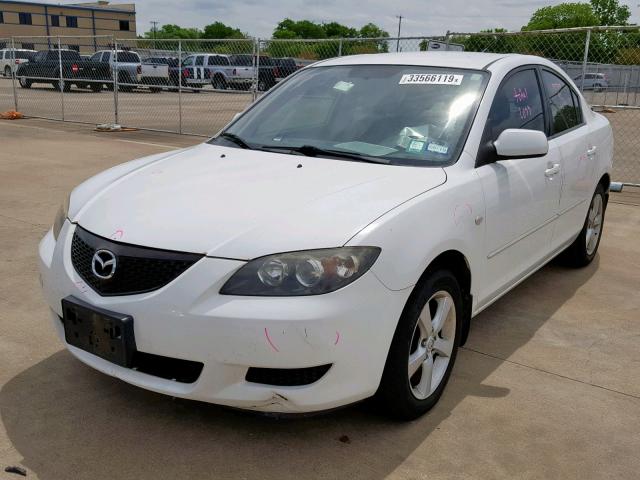 JM1BK32F961477809 - 2006 MAZDA 3 I WHITE photo 2