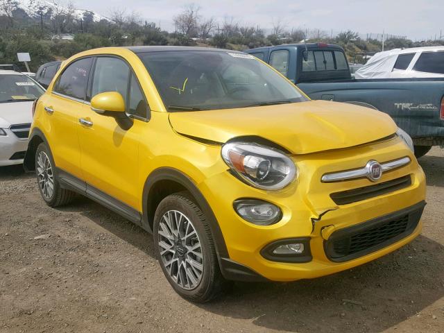 ZFBCFYDBXHP610757 - 2017 FIAT 500X LOUNG YELLOW photo 1