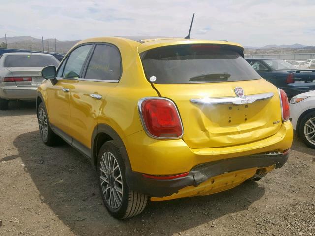 ZFBCFYDBXHP610757 - 2017 FIAT 500X LOUNG YELLOW photo 3