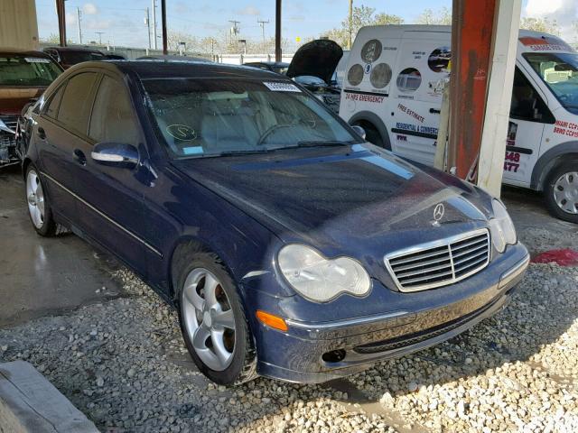 WDBRF40J04F521579 - 2004 MERCEDES-BENZ C 230K SPO BLUE photo 1