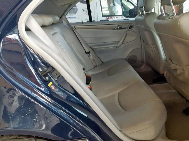 WDBRF40J04F521579 - 2004 MERCEDES-BENZ C 230K SPO BLUE photo 6