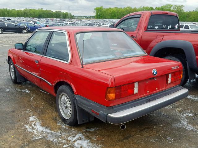 WBAAB5408H9800135 - 1987 BMW 325 BASE RED photo 3