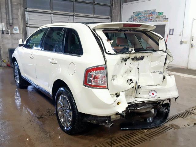 2FMDK49C58BA69949 - 2008 FORD EDGE LIMIT WHITE photo 3