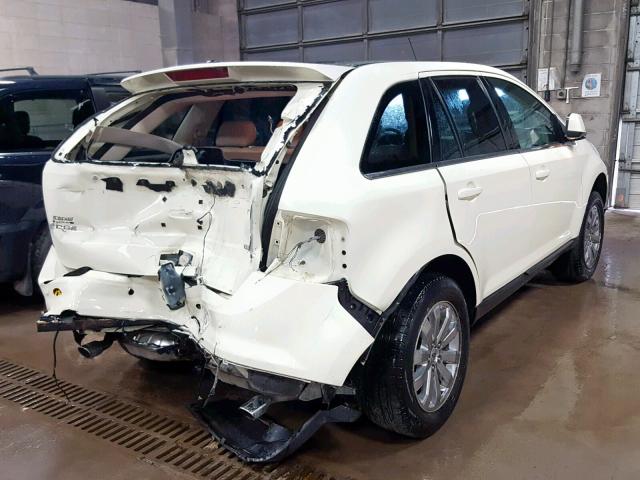 2FMDK49C58BA69949 - 2008 FORD EDGE LIMIT WHITE photo 4