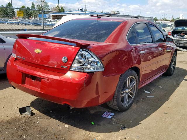 2G1WC5E34E1139859 - 2014 CHEVROLET IMPALA LIM RED photo 4