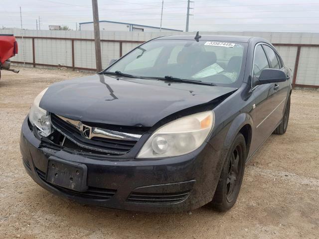 1G8ZS57B78F245029 - 2008 SATURN AURA XE BLACK photo 2