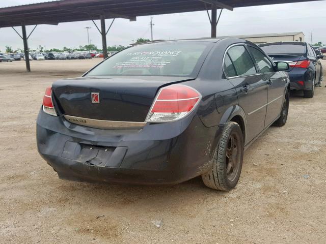 1G8ZS57B78F245029 - 2008 SATURN AURA XE BLACK photo 4