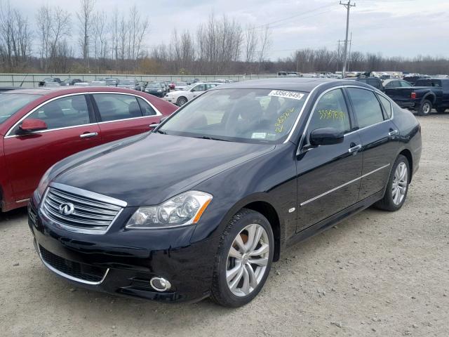 JNKBY01F09M750118 - 2009 INFINITI M45 BLACK photo 2