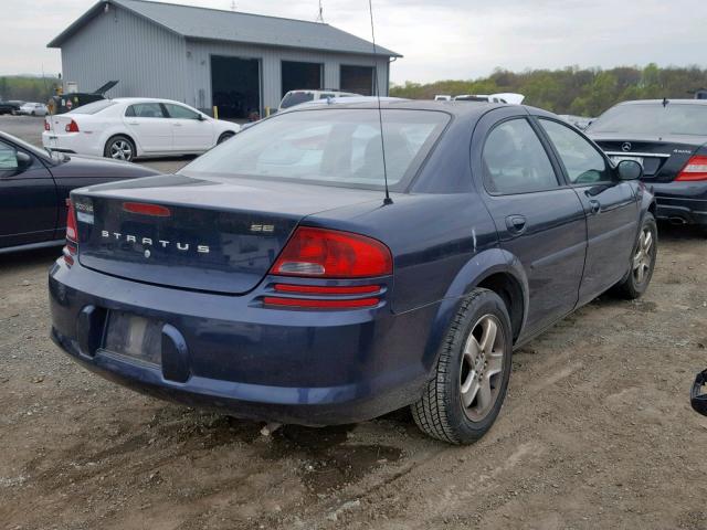 1B3EL46X22N190688 - 2002 DODGE STRATUS SE BLUE photo 4