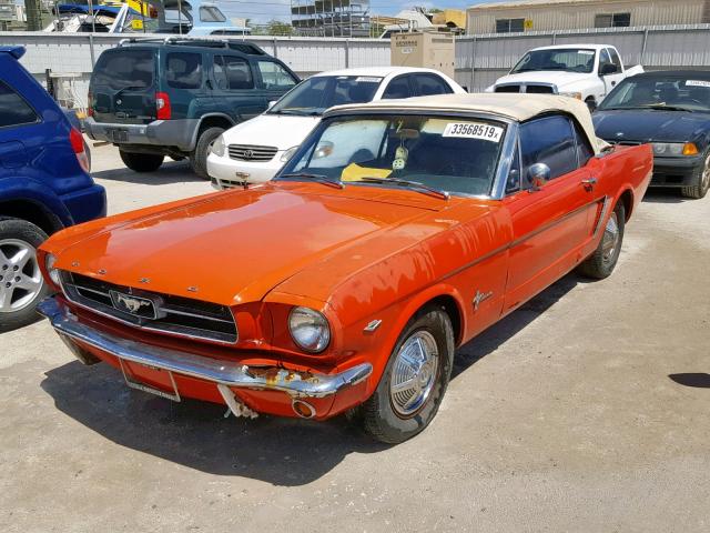 5R08C159561 - 1965 FORD MUSTANG RED photo 2