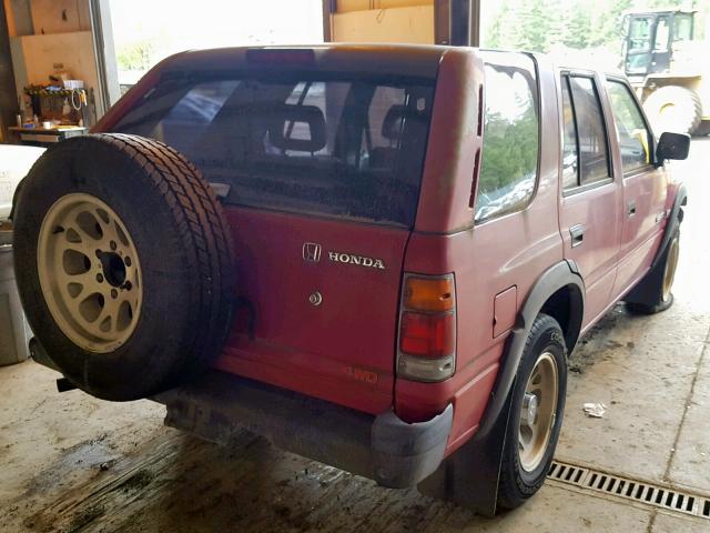 4S6CM58V4S4425024 - 1995 HONDA PASSPORT E 红色 照片 4
