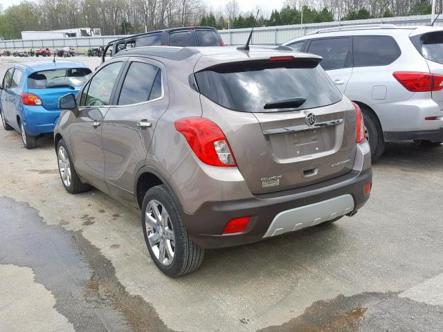 KL4CJCSB9DB105635 - 2013 BUICK ENCORE GRAY photo 3