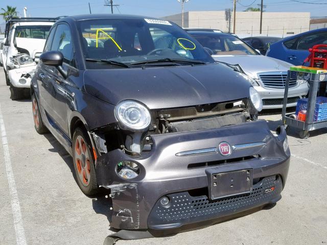 3C3CFFGE6ET291196 - 2014 FIAT 500 ELECTR GRAY photo 1